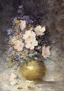 Nicolae Grigorescu Hip Rose Flowers oil on canvas